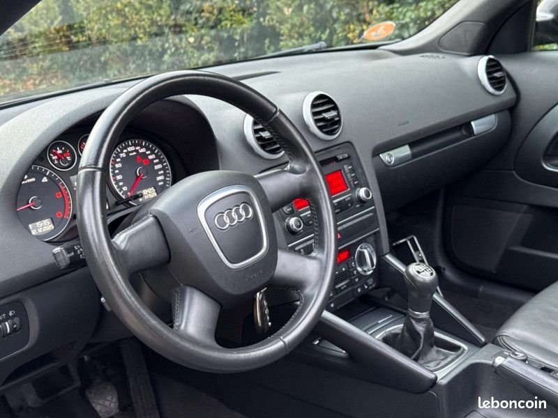 Audi A3 CABRIOLET 2.0 TDI 140CH AMBITION LUXE * 147.000KM * 1ERE MAIN * GARANTIE (image 14)