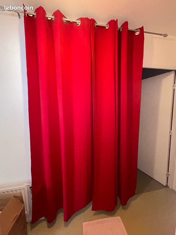2 Rideaux rouge (image 2)