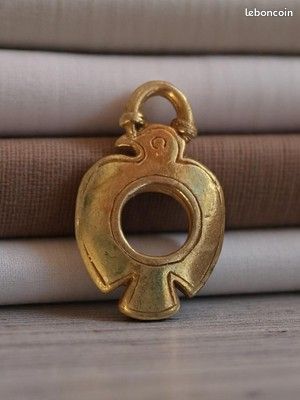 Pendentif Vintage Métal Années 50 - Bijouterie Deadstock, Occasion Avec Traces D'usure