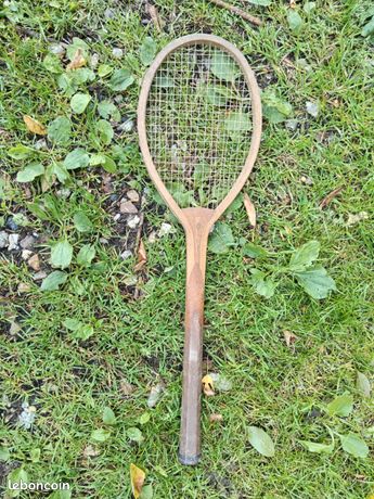 Raquette De Tennis Ancienne En Bois - Williams & Co Paris, Phoenix, Vintage