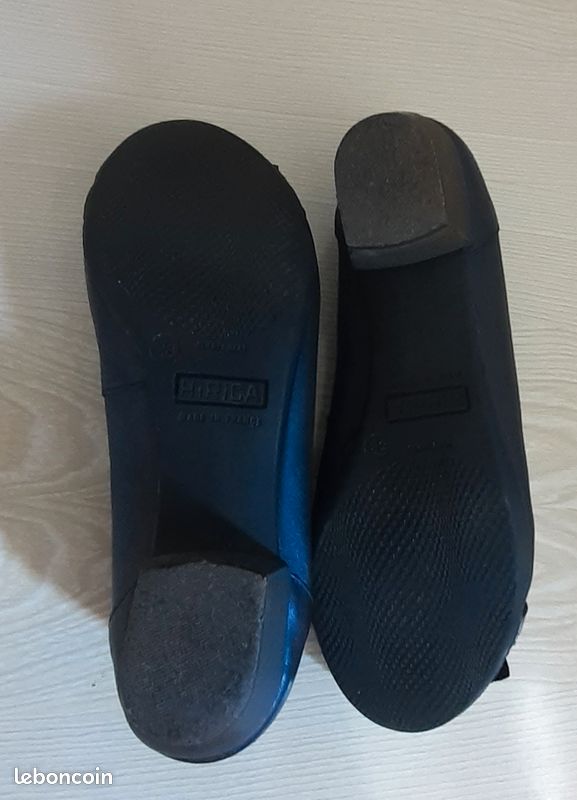 Ballerines cuir à talon 3 cm HIRICA 38 (image 5)