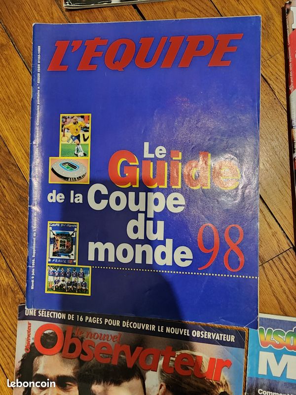 Lot 6 revues Coupe du Monde France 98 Victoire Equipe de France Football vintage (image 5)