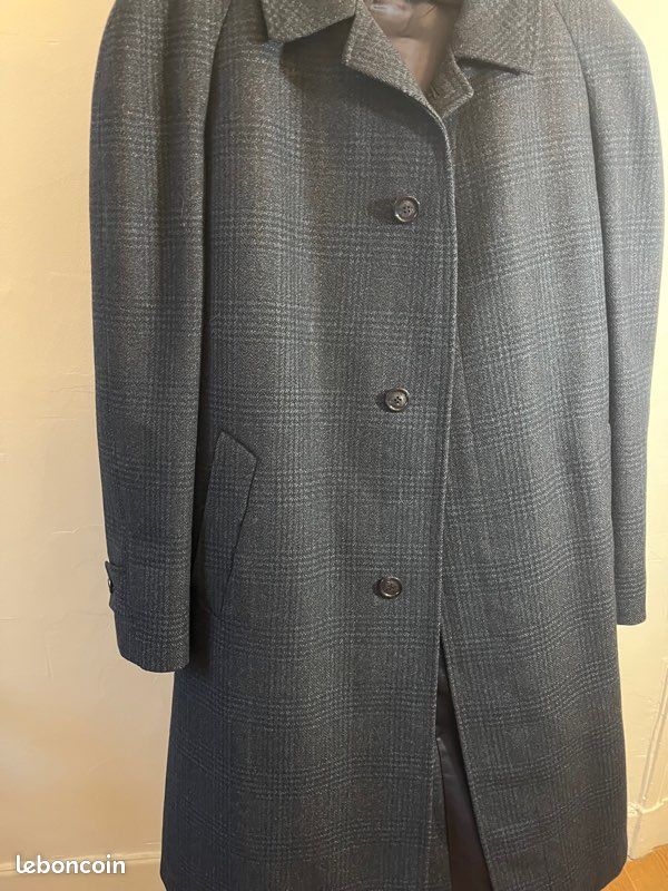 Veste Vintage Lodenfrey En Cuir Et Laine - Taille 36 Marron - Occasion Très Bon état