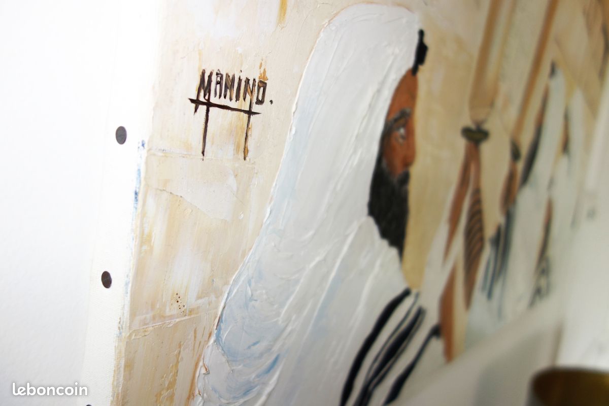 Grand Tableau (de culte Juif) sur toile véritable (image 3)