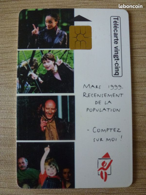 Lot 14 cartes telephoniques annees 80 / 90 dont une neuve jamais utilisee (recensement insee) (image 2)