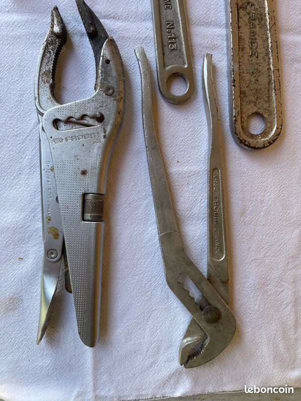 Lot D'outils Facom – Pinces + Clés à Molette, Occasion