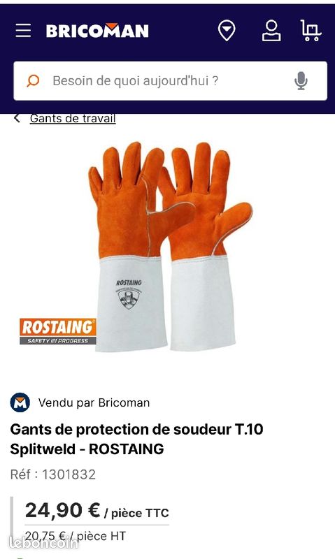 Gants soudure (image 2)