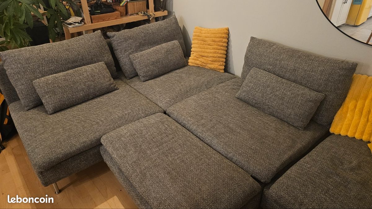 Housses canapé soderhamn ikea, module 3 places et méridienne (image 1)