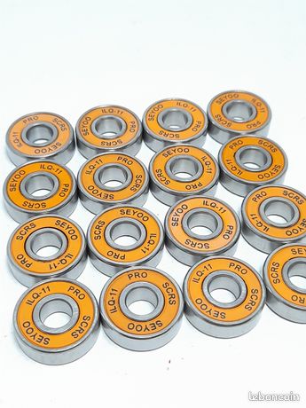 Kit 50 Roulements De Skateboard/Roller - Métal Argenté 1cm - Pour Roues Skate, Roller, Scooter
