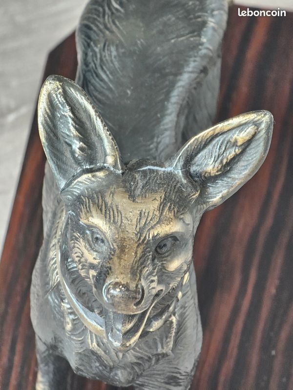 Statue Berger Allemand en Régule – Socle Bois (image 15)