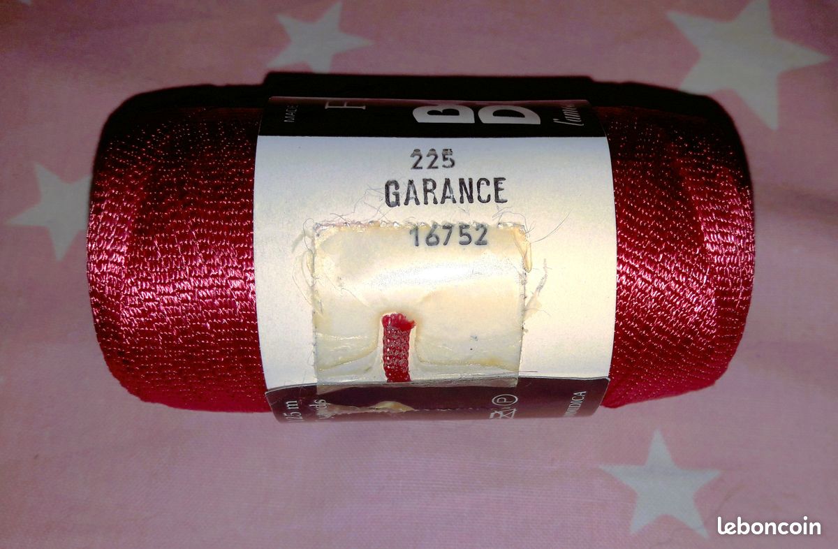 1 bobine neuve (125Mđźâ/50G) FLASH de BOUTON D'OR colori GARANCE (225) (image 5)