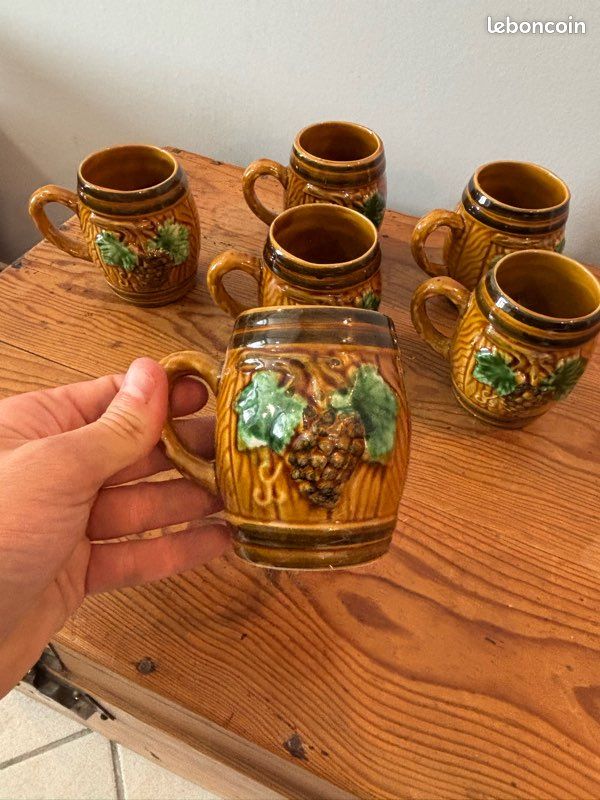 Lot De Tasses Mugs De Collection Mug publicitaire marque Bp barbotine