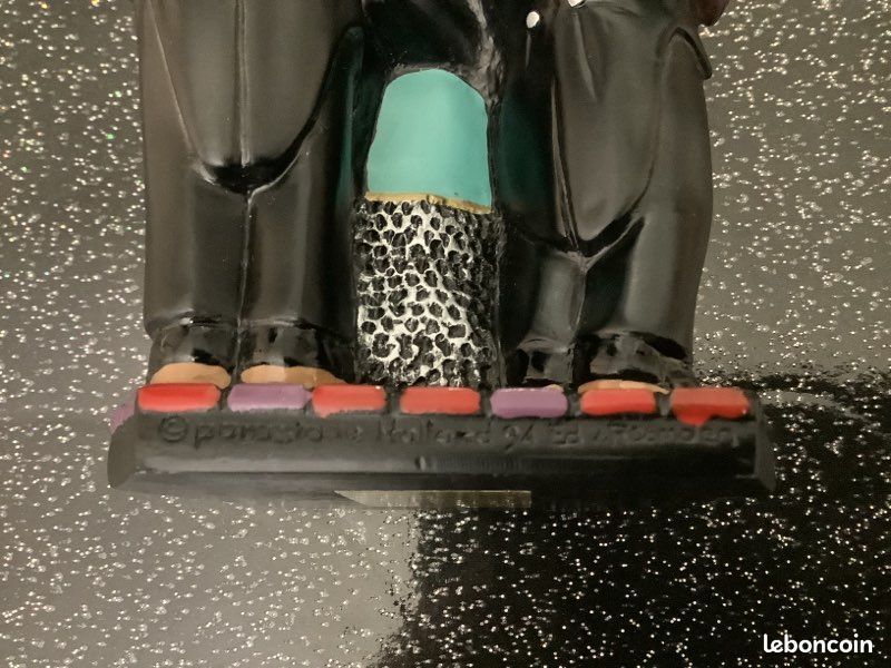 Figurine jazz afro-américain vintage groupe de 3 chanteurs 1994 Parastone (image 4)