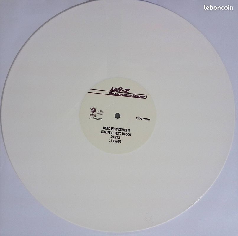 Jay-z reasonable doubt 2lp vinyles blancs (image 4)