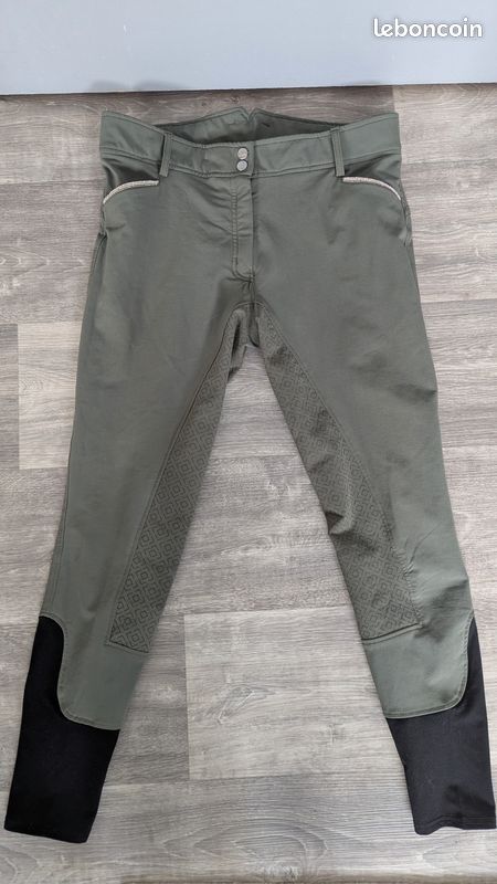 Pantalon Taille Haute Grip HORZE Pantalon équitation Femme Tara - Taille Haute - Grip Silicone - Noir Taille 44 Vêtement équitation Taille Haute