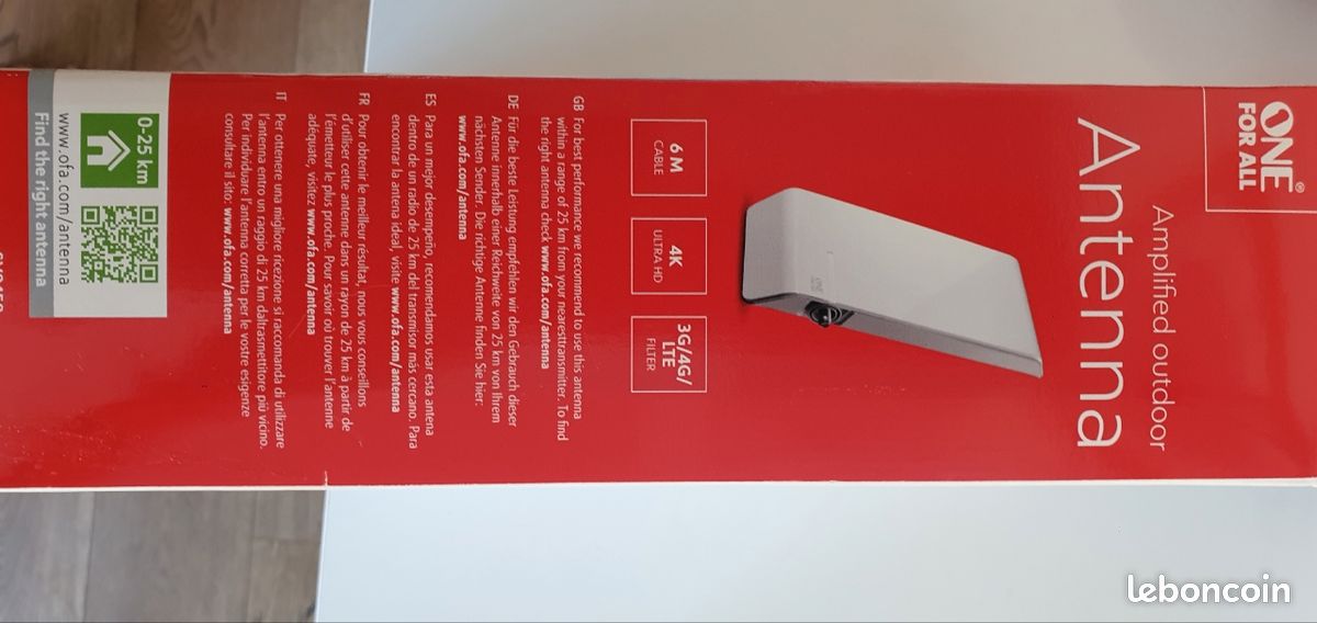 Antenne tv télé amplificateur 4H ULTRA HD 3G 4G LTE (image 2)