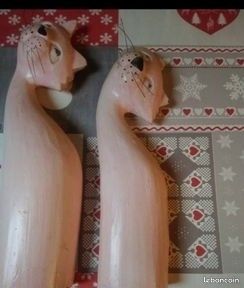 2 statuettes de chats bon état (image 4)
