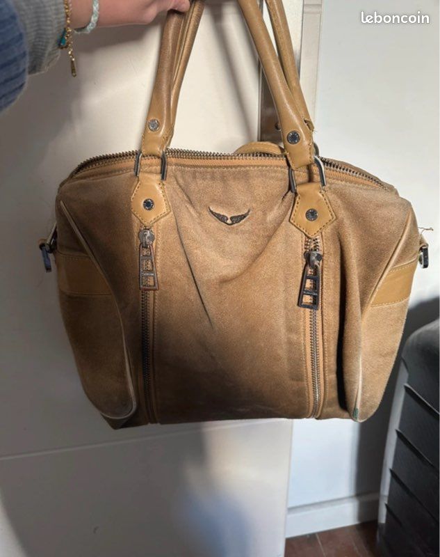 Sac Fourre-tout Zadig & Voltaire En Cuir Doré "Sunny Gold" - Occasion