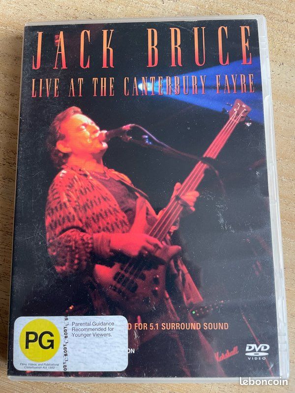 DVD Live Musique Jack Bruce Live at The Canterbury Fayre (2002  