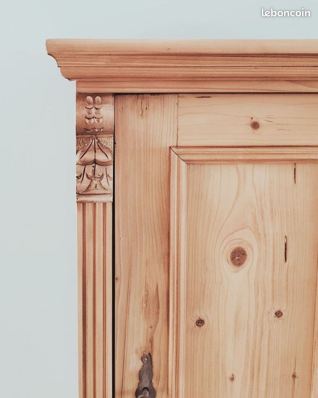 Armoire parisienne / bonnetière en pin rénovée (image 7)