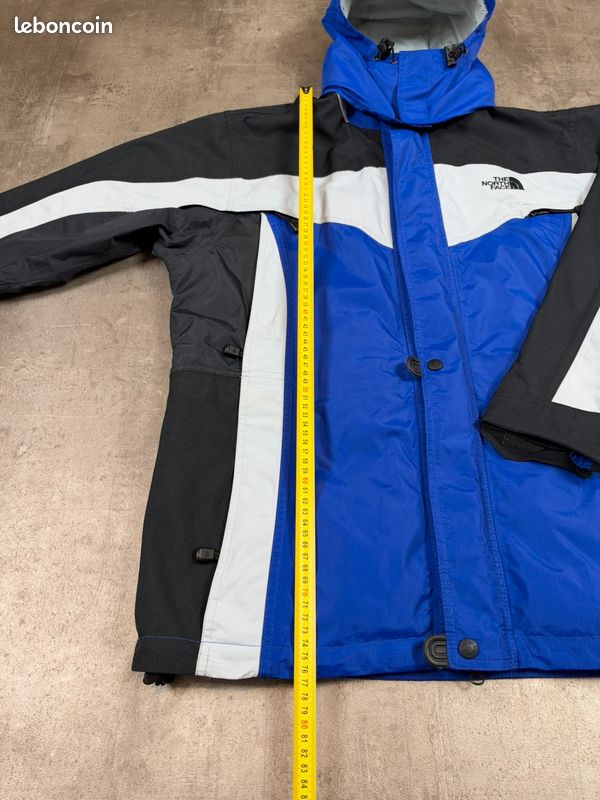 Manteau / veste de ski The North Face homme bleu noir blanc vintage taille M (image 13)