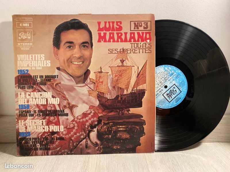 33 Tours - Luis Mariano - Toutes ses opérettes - numéro 3 (image 1)