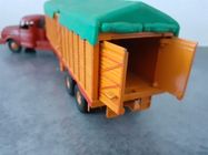 ANCIEN DINKY SUPERTOYS 896 tracteur willème remorque semi baché boite d