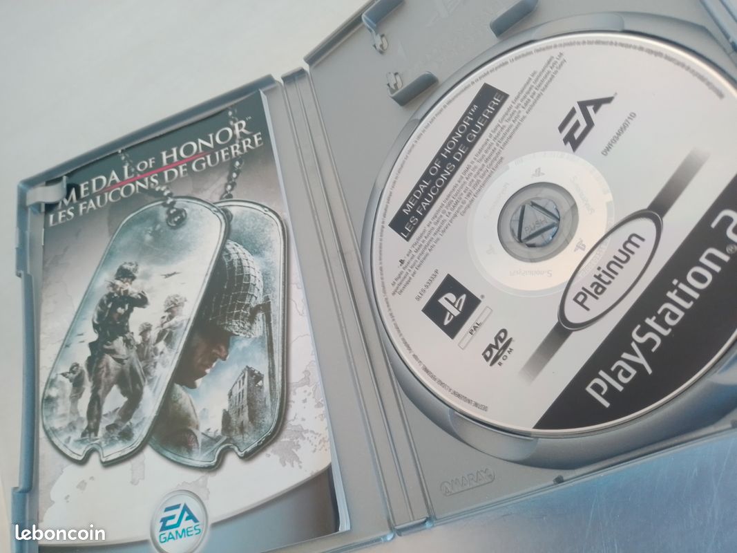 Jeu PS2 Medal Of Honor : Les Faucons De Guerre - Édition Platinum | FPS Guerre, Complet, Bon état