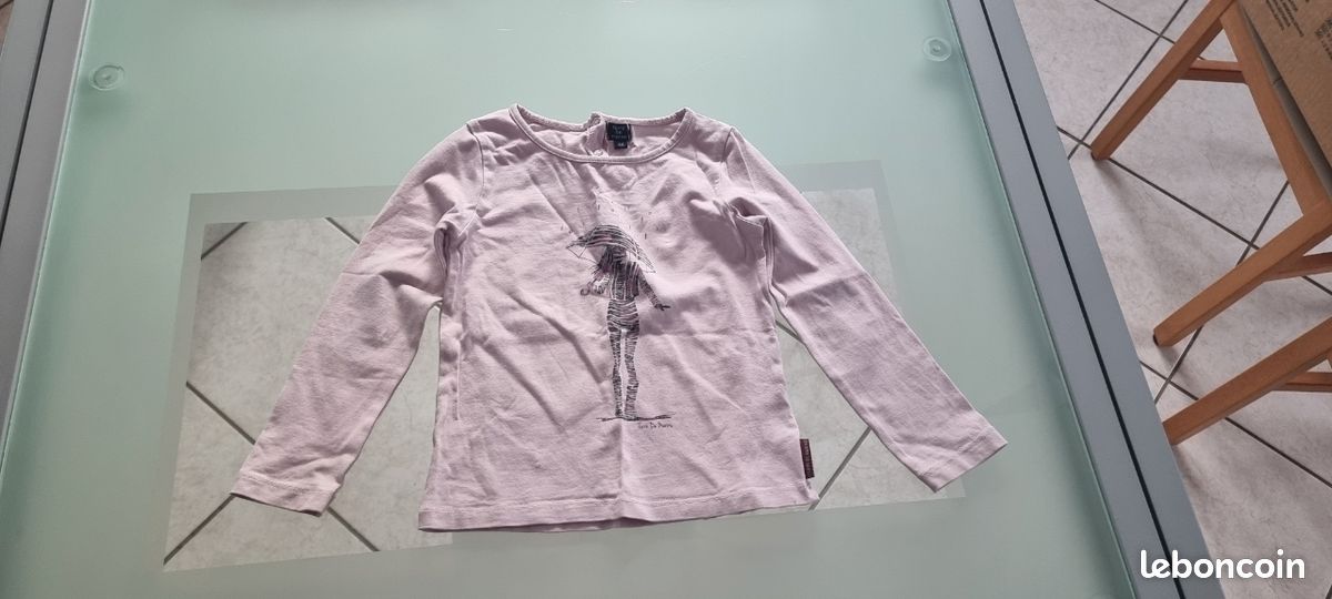 Lot de 5 sweat manches longues filles 4 ans (image 6)