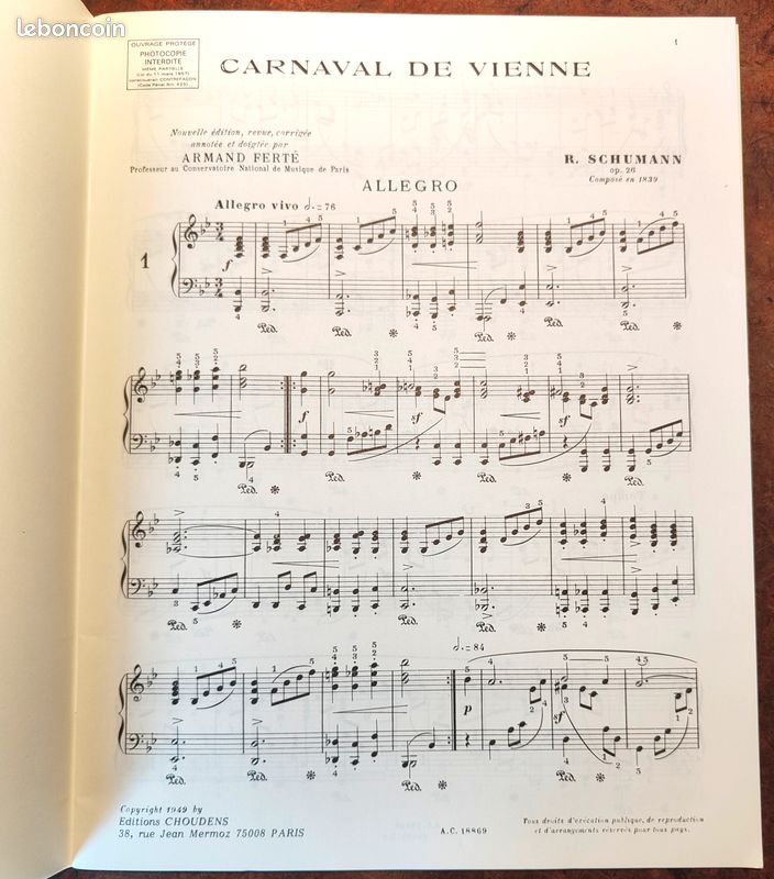 Partition : Carnaval de Vienne - Schumann (image 4)
