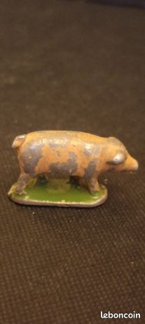 Lot De Figurines Chèvres Et Moutons Fermier Quiralu - Hauteur 6 Cm, état De Jeu