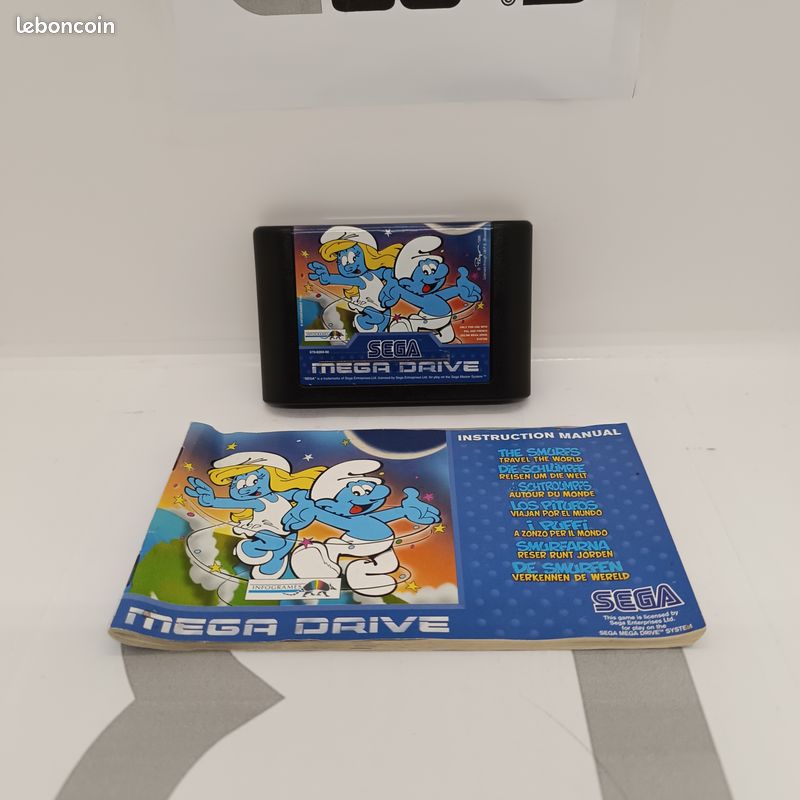 Jeu Vidéo SEGA Master System Les Schtroumpfs - Version PAL Complète, En Excellent état Avec Boîte Et Notice