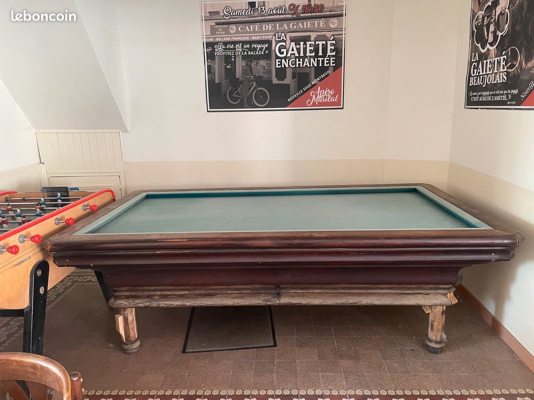 Ancien billard de café du 19eme à rénover (image 1)
