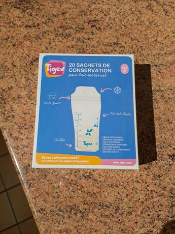 20 sachets de conservation pour lait maternel - Tigex