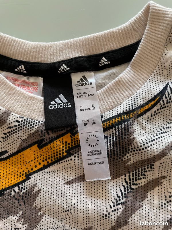 Tee-shirt ADIDAS enfant 9/10ans (image 2)