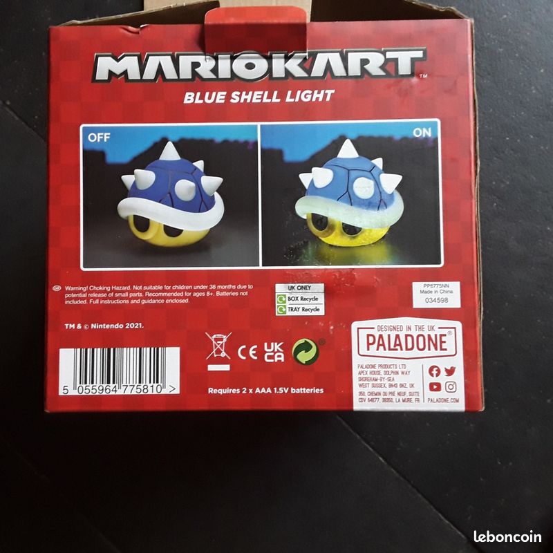 Lampe Mario kart carapace bleu (image 2)