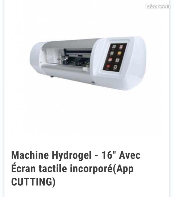 Machine De Découpe Film Hydrogel – Argentée – Plastique Brillant – Protège-écran