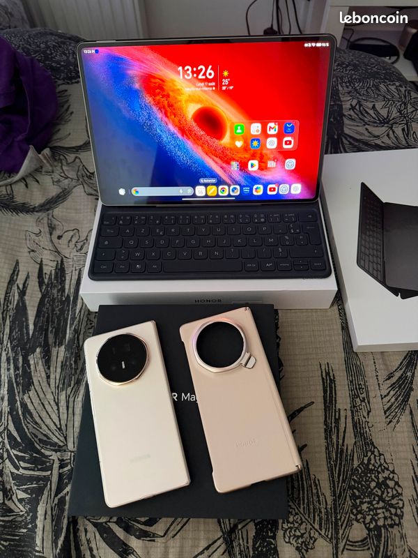 📱Pack Honor Magic V5 16/512 Blanc + Honor Magic Pad 4 12/256 + Keyboard Échange Contre Pixel 11 Pro Xl 512 ( Rose ou Olive ) (image 2)