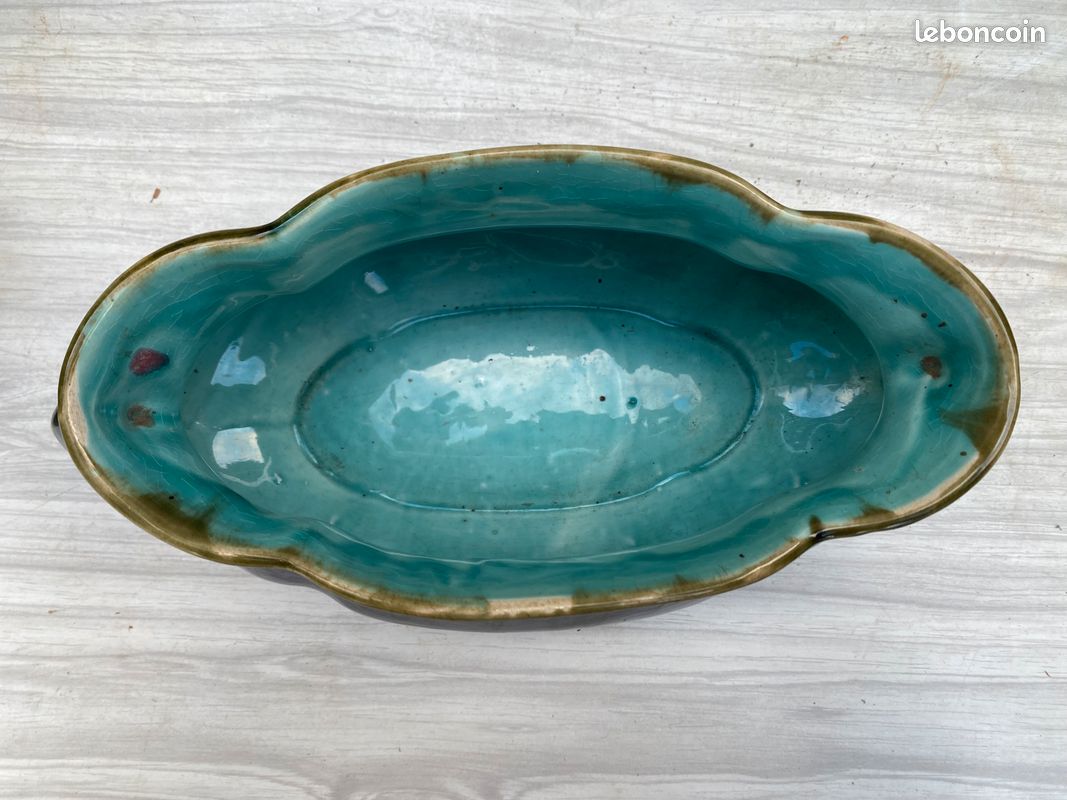 Garniture de cheminée en céramique (Cache pot vase) Faïence Orchie (image 4)