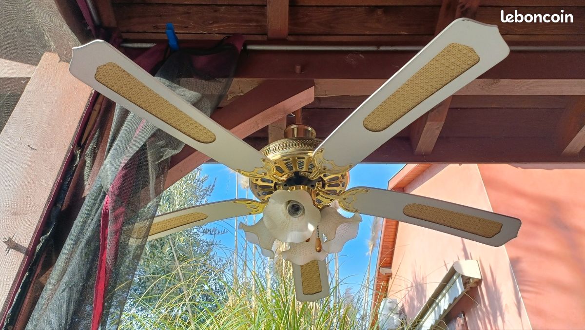 Ventilateur de plafond Monarch 122 cm avec tirette | Leroy Merlin