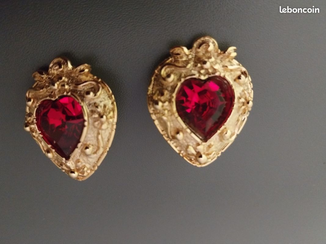 Boucles D'oreilles Vintage Guy Laroche Paris - Années 80/90