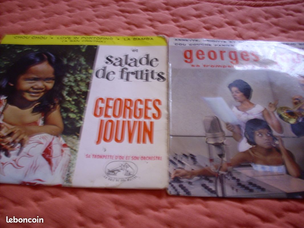Lot 4 vinyles 45 tours Georges Jouvin années 50/60 (image 2)