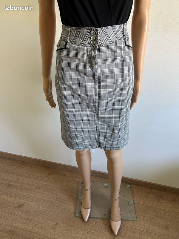 Jupe en cuir d'agneau pour femme, jupe crayon en cuir Jupe en cuir d'agneau pour femme, jupe crayon en cuir
