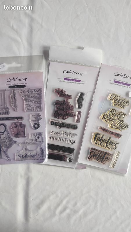 Lot de tampons clear cartoscrap (image 3)