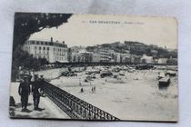 CPA-CARTE POSTALE- Espagne - San Sebastian - Plage - Environ 1920 (CP253) EUR 3,30 - FR