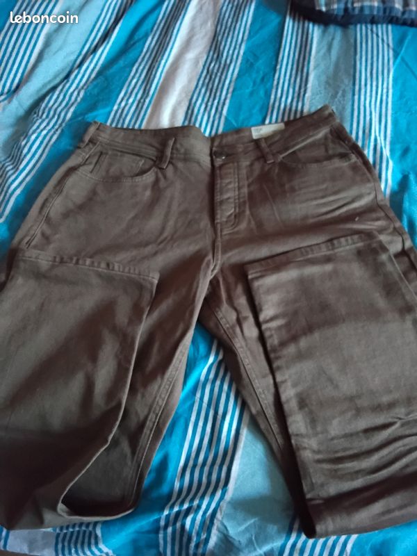Pantalon homme taille 46 neuf marron (image 2)