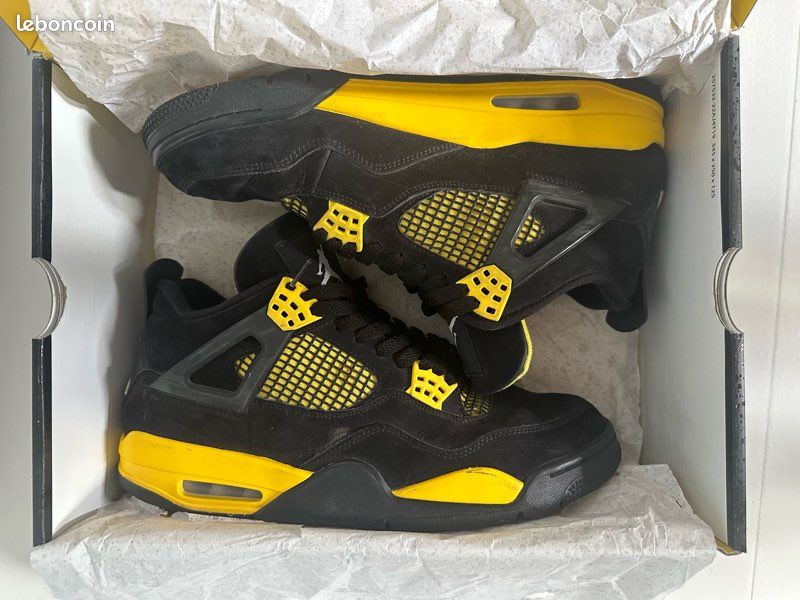 Jordan 4 rétro thunder (image 1)