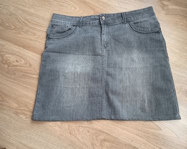 Jupe En Denim Gris Somewhere - Taille FR44 (EU42/UK16/IT48) - Neuf Avec étiquettes