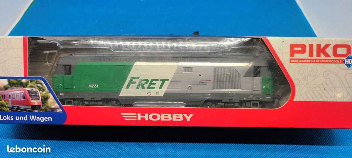 Locomotive PIKO 95154.1 HO : Motrice Diesel SNCF BB 467534 #33 (fret/occasion)