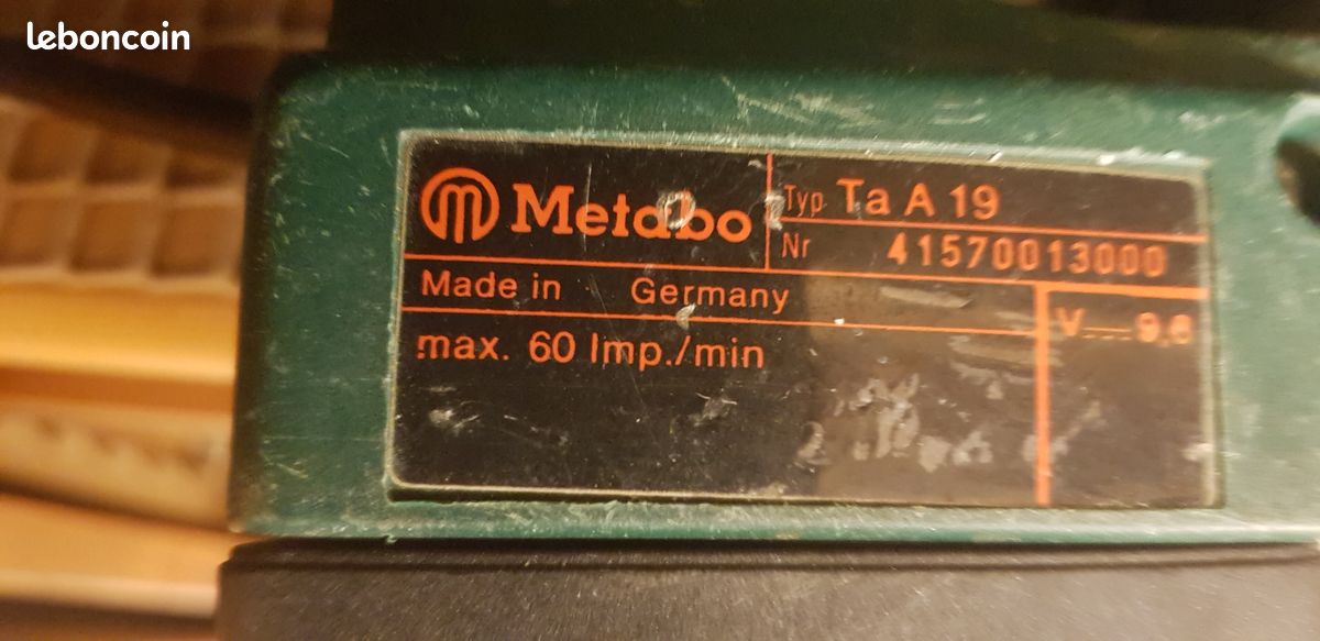 AGRAFEUSE METABO SANS FILS TA a avec 15 boites agrafes (image 2)